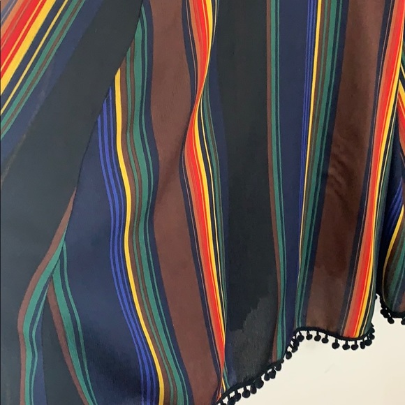 Voodoo Vixen dark rainbow serape Pom Pom dress - Picture 3 of 6